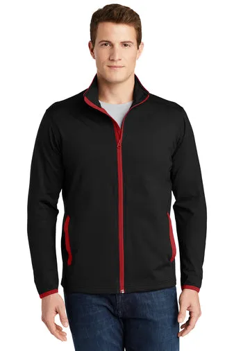 Sport-Tek® ST853 Sport-Wick® Stretch Contrast Full-Zip Jacket