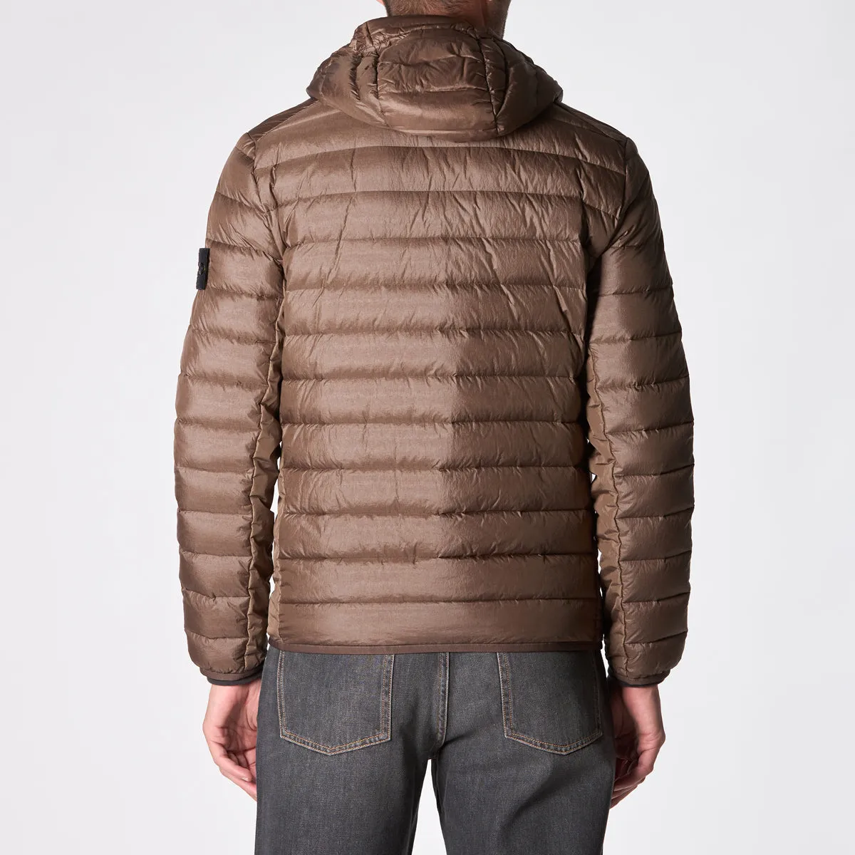 Stone Island Brown Down Jacket - Style #811540324 V0075 - Mens Designer Outerwear