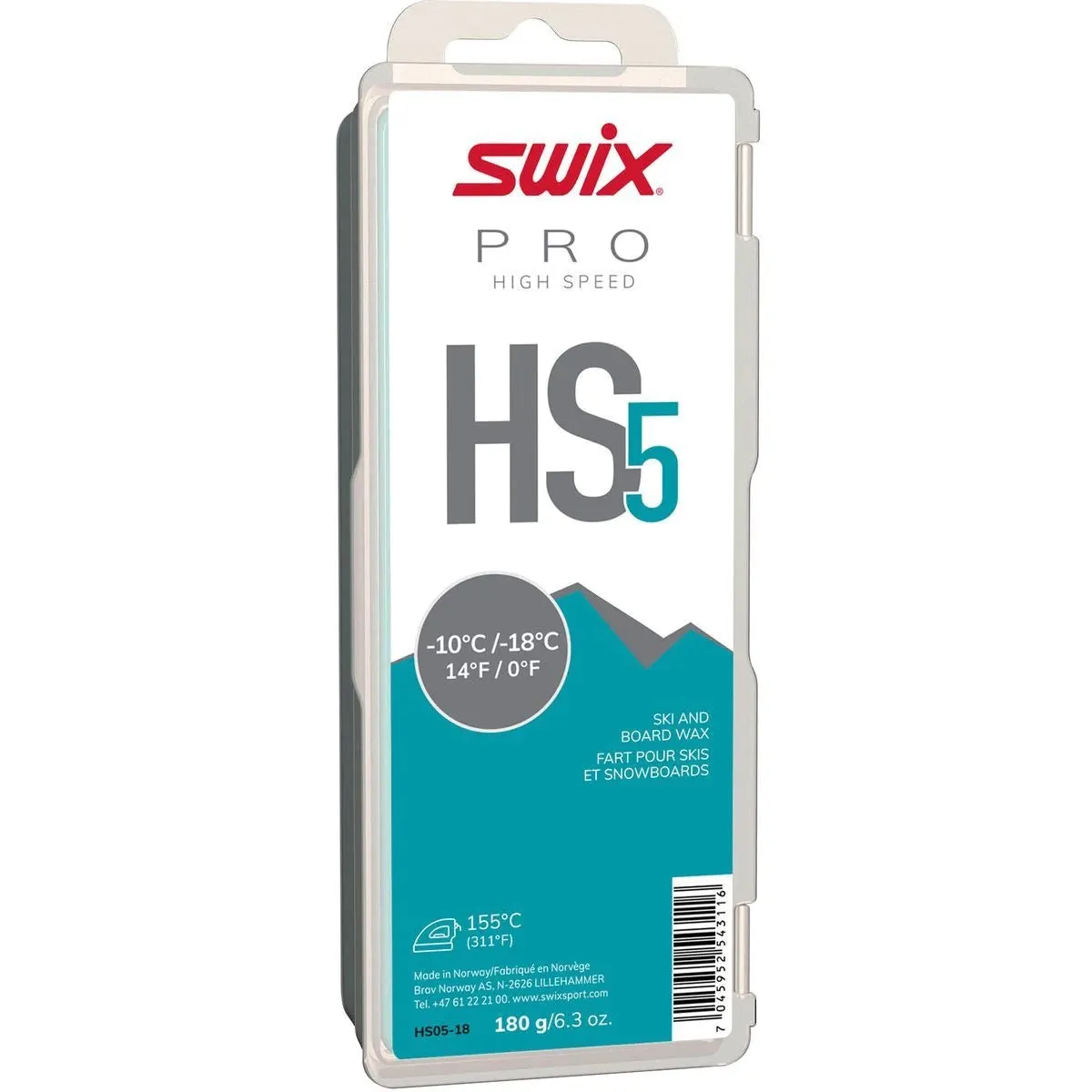 Swix HS5 Turquoise 180gm