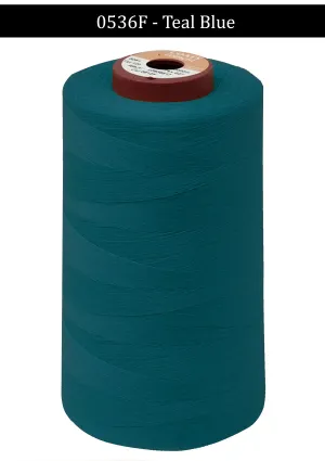 Teal Blue Coats Cometa Overlocking Thread Cones - 5000 Metre Per Spool