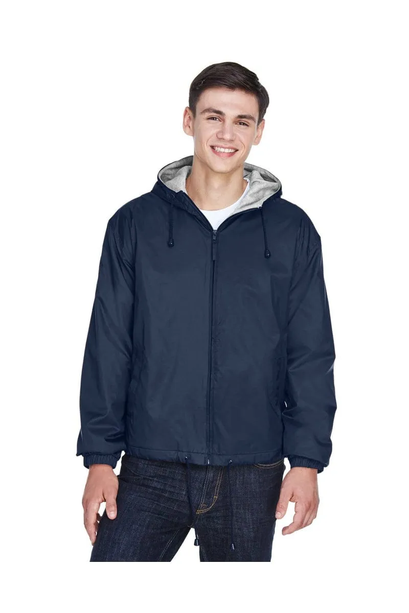 UltraClub 8915: Adult Fleece-Lined Hooded Jacket