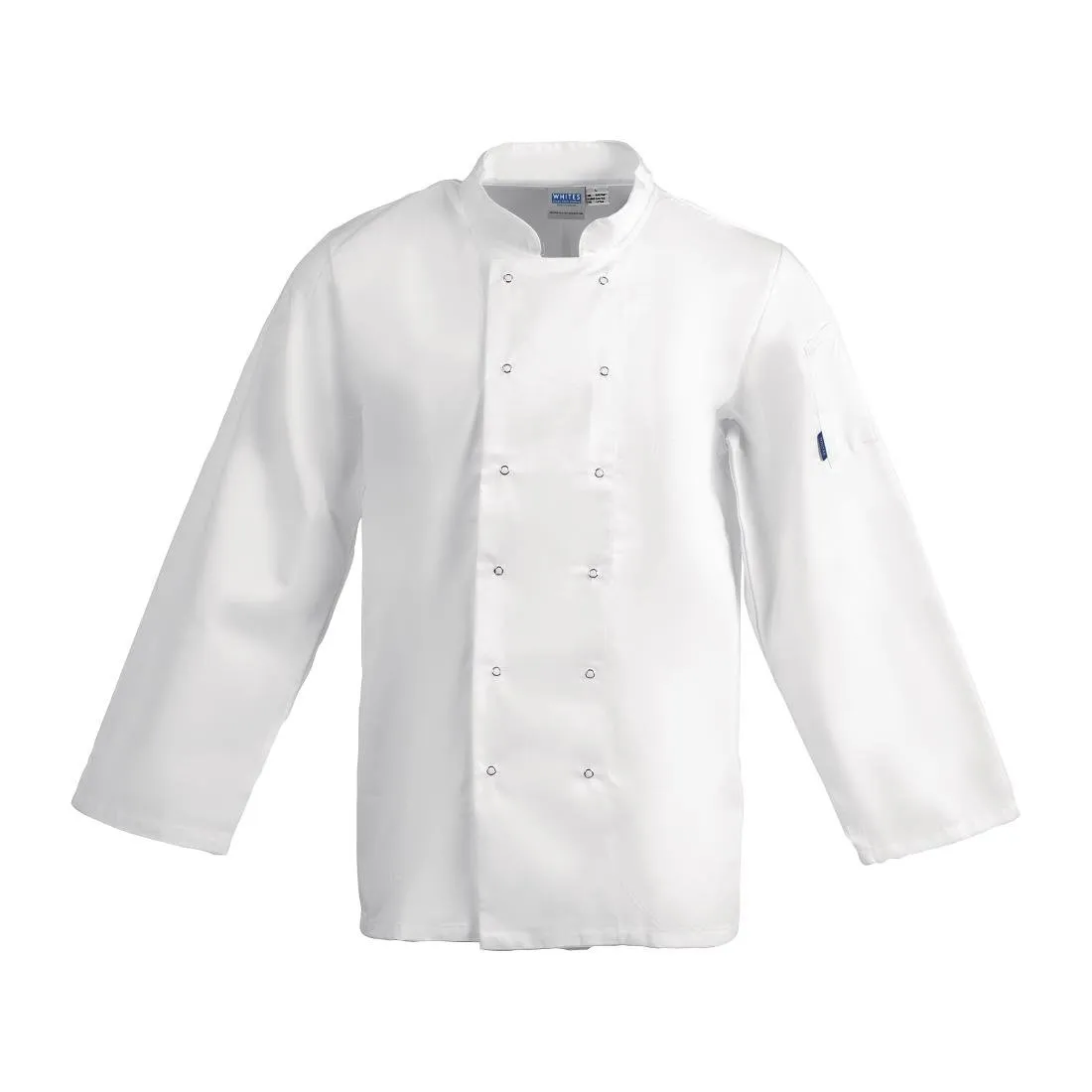 Whites Vegas Unisex Chefs Jacket Long Sleeve White XS - A134-XS