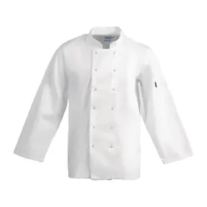 Whites Vegas Unisex Chefs Jacket Long Sleeve White XS - A134-XS