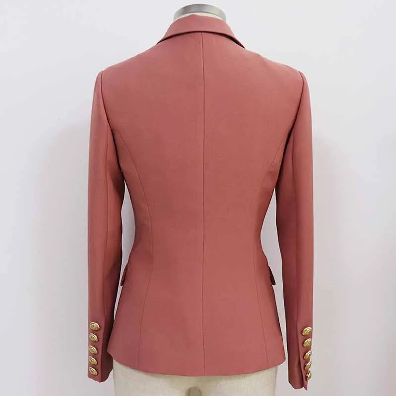 Women Coats Cameo Brown Jacket Long Sleeves Blazer Breasted Coat