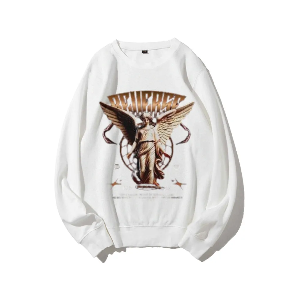 Women Vintage Beauty Angel Graphic Sweatshirts