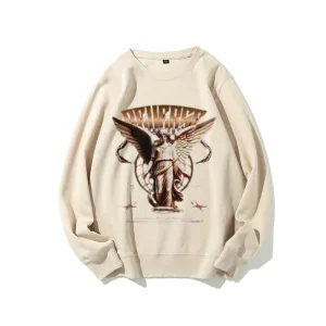 Women Vintage Beauty Angel Graphic Sweatshirts