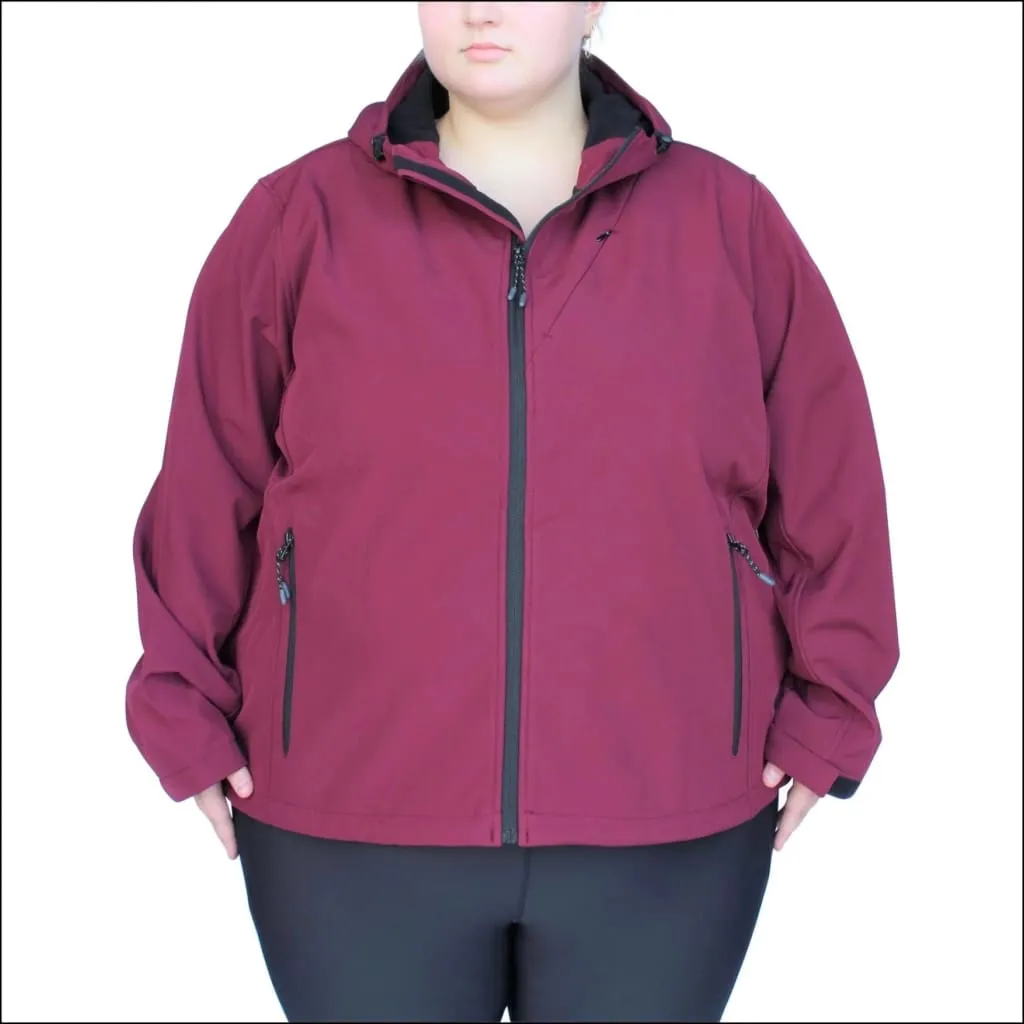 Women’s Plus Size Micro Fleece 1X-6X Soft Shell Jacket